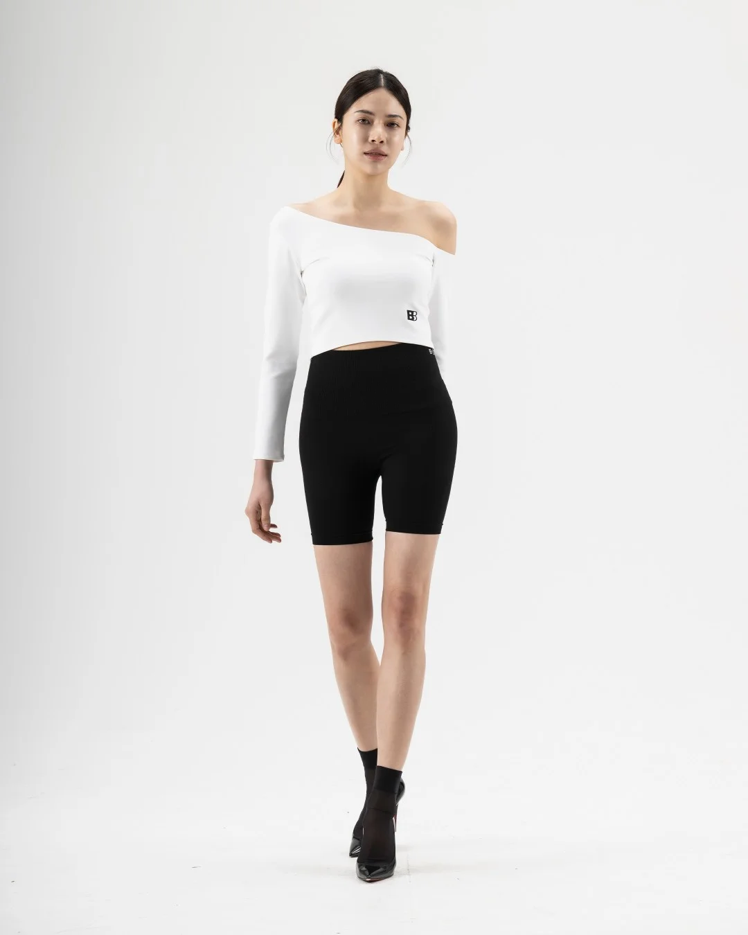 Off shoulder Double B - white - front