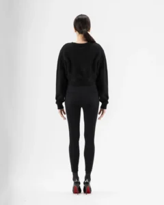 Sweater Cropped fit - black - black